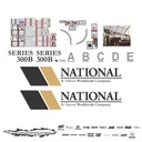 JUEGO DE CALCAS DE RESTAURACION PARA NATIONAL CRANE 300B