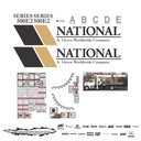 JUEGO DE CALCAS DE RESTAURACION PARA NATIONAL CRANE 500E2 VJO 