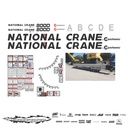 JUEGO DE CALCAS DE RESTAURACION PARA NATIONAL CRANE 800D NVO
