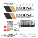 JUEGO DE CALCAS DE RESTAURACION PARA NATIONAL CRANE 990 SERIES