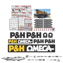 JUEGO DE CALCAS DE RESTAURACION PARA OMEGA P&H T750