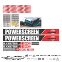 JUEGO DE CALCAS DE RESTAURACION PARA POWER SCREEN 2100X