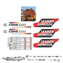 JUEGO DE CALCAS DE RESTAURACION PARA SEAMAN GUNNINSON CRME3200