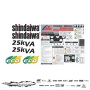 JUEGO DE CALCAS DE RESTAURACION PARA SHINDAIWA DGM25KVA