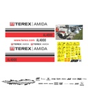 JUEGO DE CALCAS DE RESTAURACION PARA TEREX AL4000 