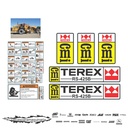 JUEGO DE CALCAS DE RESTAURACION PARA TEREX RS425B