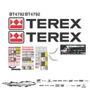 JUEGO DE CALCAS DE RESTAURACION PARA TEREX BT4792 
