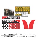 JUEGO DE CALCAS DE RESTAURACION PARA TEREX TX760B VJO