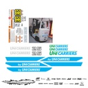 JUEGO DE CALCAS DE RESTAURACION PARA UNICARRIERS L25S