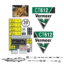JUEGO DE CALCAS DE RESTAURACION PARA VERMEER CT612 