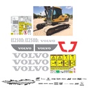 JUEGO DE CALCAS DE RESTAURACION PARA VOLVO EC250DL