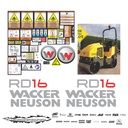 JUEGO DE CALCAS DE RESTAURACION PARA WACKER RD16 NVO