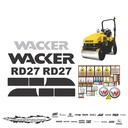JUEGO DE CALCAS DE RESTAURACION PARA WACKER RD27 VJO