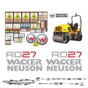 JUEGO DE CALCAS DE RESTAURACION PARA WACKER RD27 NVO