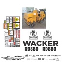 JUEGO DE CALCAS DE RESTAURACION PARA WACKER RD880 