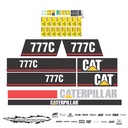 JUEGO DE CALCAS DE RESTAURACION PARA CAT 777C