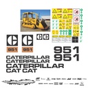 JUEGO DE CALCAS DE RESTAURACION PARA CAT 951 ANTI