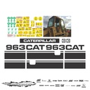 JUEGO DE CALCAS DE RESTAURACION PARA CAT 963 ANTI