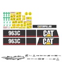 JUEGO DE CALCAS DE RESTAURACION PARA CAT 963C VJO