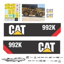 JUEGO DE CALCAS DE RESTAURACION PARA CAT 992K