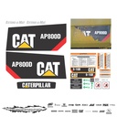 JUEGO DE CALCAS DE RESTAURACION PARA CAT AP800D NVO