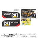 JUEGO DE CALCAS DE RESTAURACION PARA CAT AP1055F NVO