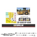 JUEGO DE CALCAS DE RESTAURACION PARA CAT CP533C VJO