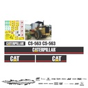 JUEGO DE CALCAS DE RESTAURACION PARA CAT CS563 VJO