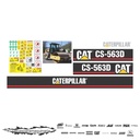 JUEGO DE CALCAS DE RESTAURACION PARA CAT CS563D VJO