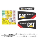 JUEGO DE CALCAS DE RESTAURACION PARA CAT CS683E NVO