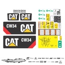 JUEGO DE CALCAS DE RESTAURACION PARA CAT CW34 NVO