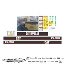 JUEGO DE CALCAS DE RESTAURACION PARA CAT PS200B