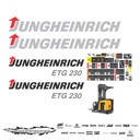 JUEGO DE CALCAS DE RESTAURACION PARA JUNGHEINRICH ETG230