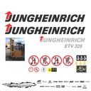 JUEGO DE CALCAS DE RESTAURACION PARA JUNGHEINRICH ETV325