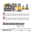 JUEGO DE CALCAS DE RESTAURACION PARA JUNGHEINRICH EKX514