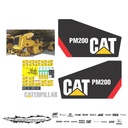 JUEGO DE CALCAS DE RESTAURACION PARA CAT PM200 NVO