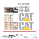 JUEGO DE CALCAS DE RESTAURACION PARA CAT PM465