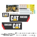 JUEGO DE CALCAS DE RESTAURACION PARA CAT RM300 NVO
