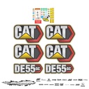 JUEGO DE CALCAS DE RESTAURACION PARA CAT DE55GC PANAL