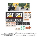 JUEGO DE CALCAS DE RESTAURACION PARA CAT BH30W