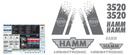 JUEGO DE CALCAS DE RESTAURACION PARA HAMM 3520 HT