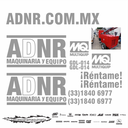 JUEGO DE CALCAS DE RESTAURACION PARA ADNR MILTIQUIP