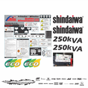 JUEGO DE CALCAS DE RESTAURACION PARA SHINDAIWA 250KVA