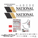 JUEGO DE CALCAS DE RESTAURACION PARA NATIONAL 875 VJO